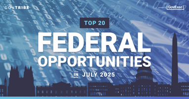 GovTribe. Powered by GovExec. Top 20 Federal Opportunities in July 2025.