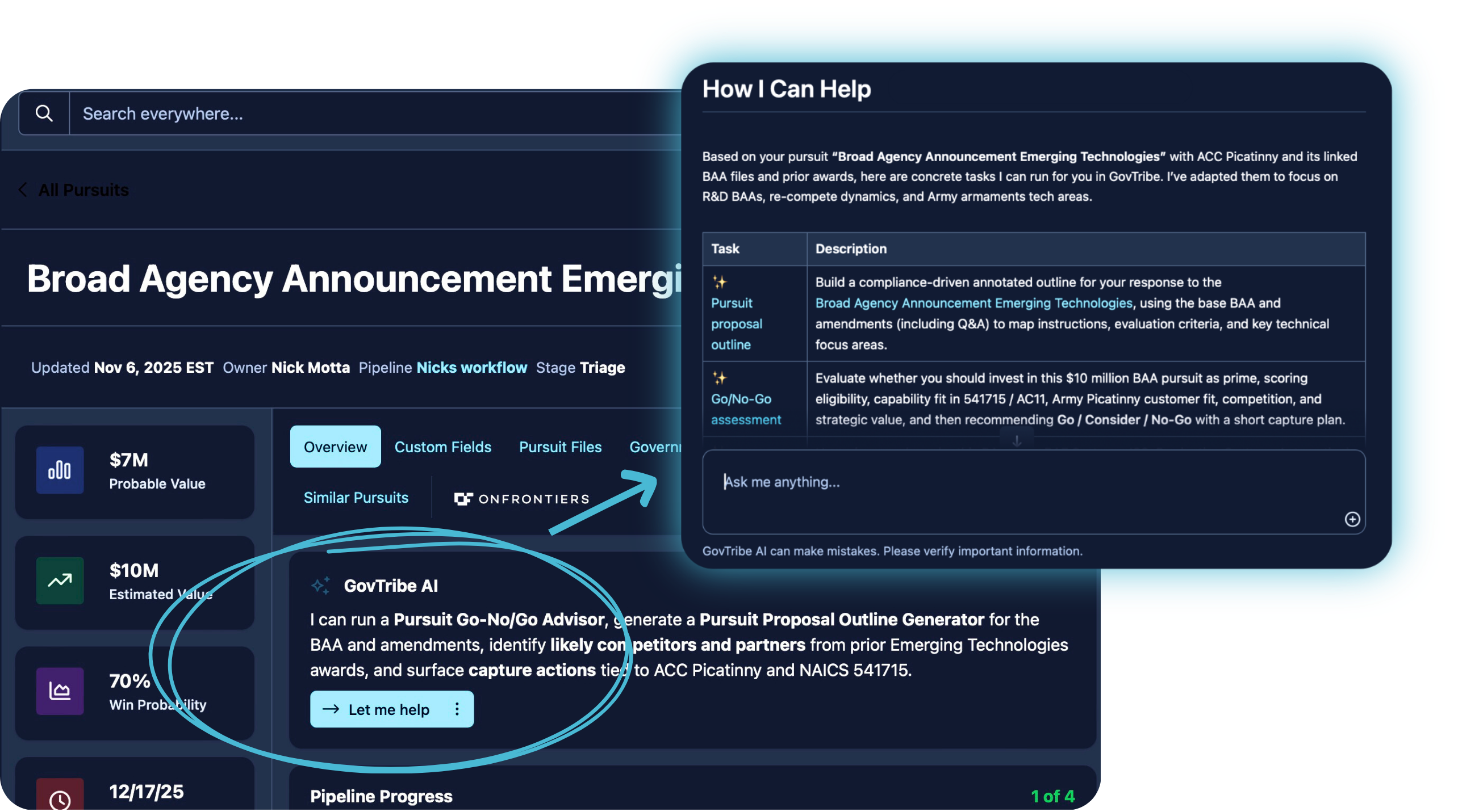 GovTribe AI Pursuit Analyst