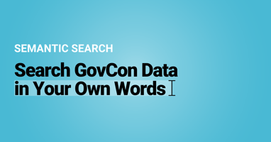 Semantic Search: Search GovCon Data in Your Own Words 
