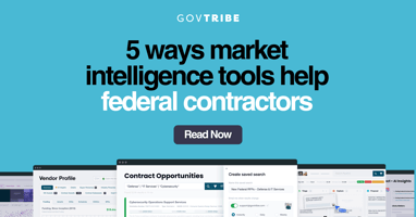 GovTribe. 5 ways market intelligence tools help federal contractors. Read Now.